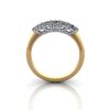 Round Brilliant Anniversary Diamond Ring Yellow Gold RA1 TF