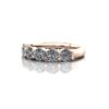 Round Brilliant Anniversary Diamond Ring Rose Gold RA2 LF