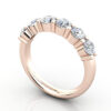 Thumb Round Brilliant Anniversary Diamond Ring Rose Gold RA2 3D