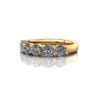 Round Brilliant Anniversary Diamond Ring Yellow Gold RA2 LF