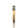 Round Brilliant Anniversary Diamond Ring Yellow Gold RA2 SV