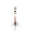 Round & Baguette Anniversary Diamond Ring Rose Gold RA3 SV