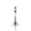 Round & Baguette Anniversary Diamond Ring White Gold RA3 SV