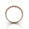 Round Brilliant Anniversary Diamond Ring Rose Gold RA4 TF