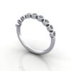 Round Brilliant Anniversary Diamond Ring White Gold RA4 3D