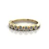 Round Brilliant Anniversary Diamond Ring Yellow Gold RA4 LF