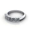 Princess Cut Anniversary Diamond Ring White Gold RA5 LF
