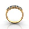 Princess Cut Anniversary Diamond Ring Yellow Gold RA5 TF