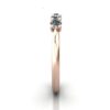 Round Brilliant Anniversary Diamond Ring Rose Gold RA6 SV