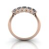 Round Brilliant Anniversary Diamond Ring Rose Gold RA6 TF
