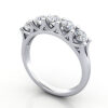 Thumb Round Brilliant Anniversary Diamond Ring White Gold RA6 3D