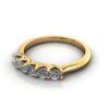 Round Brilliant Anniversary Diamond Ring Yellow Gold RA6 LF