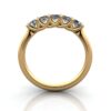 Round Brilliant Anniversary Diamond Ring Yellow Gold RA6 TF