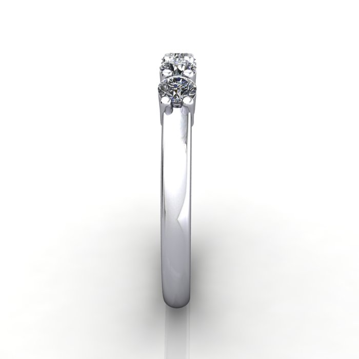 Round Brilliant Anniversary Diamond Ring Platinum RA7 SV