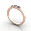 Round Brilliant Anniversary Diamond Ring Rose Gold RA7 3D