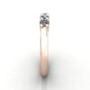 Round Brilliant Anniversary Diamond Ring Rose Gold RA7 SV
