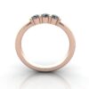 Round Brilliant Anniversary Diamond Ring Rose Gold RA7 TF