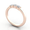 Thumb Round Brilliant Anniversary Diamond Ring Rose Gold RA7 3D