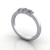 Round Brilliant Anniversary Diamond Ring White Gold RA7 3D