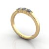 Round Brilliant Anniversary Diamond Ring Yellow Gold RA7 3D