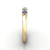 Round Brilliant Anniversary Diamond Ring Yellow Gold RA7 SV