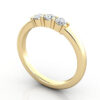 Thumb Round Brilliant Anniversary Diamond Ring Yellow Gold RA7 3D