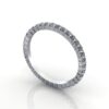 Round Brilliant Eternity Diamond Ring Platinum 0.50ct RE1 3D