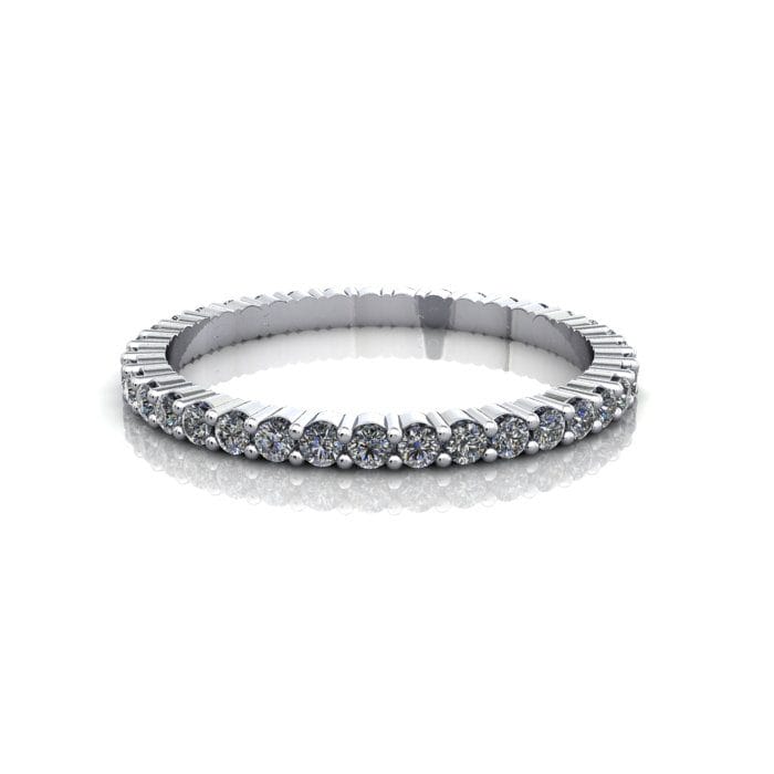Round Brilliant Eternity Diamond Ring Platinum 0.50ct RE1 LF