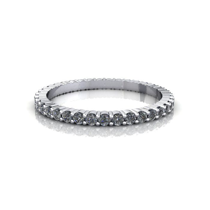 Round Brilliant Eternity Diamond Ring White Gold 0.50ct RE1 LF