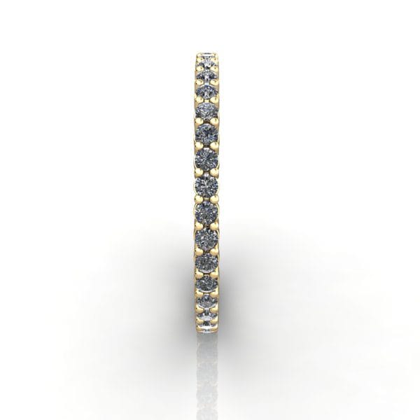 Round Brilliant Eternity Diamond Ring Yellow Gold 0.50ct RE1 SV