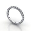 Round Brilliant Eternity Diamond Ring Platinum 1.00ct RE1 3D