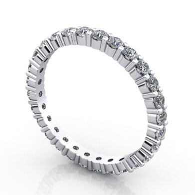 Thumb Round Brilliant Eternity Diamond Ring Platinum 1.00ct RE1 3D