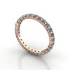 Round Brilliant Eternity Diamond Ring Rose Gold 1.00ct RE1 3D