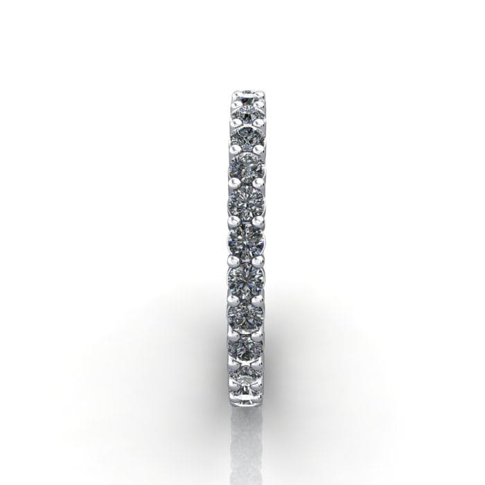 Round Brilliant Eternity Diamond Ring White Gold 1.00ct RE1 SV