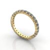 Round Brilliant Eternity Diamond Ring Yellow Gold 1.00ct RE1 3D