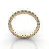Round Brilliant Eternity Diamond Ring Yellow Gold 1.00ct RE1 TF
