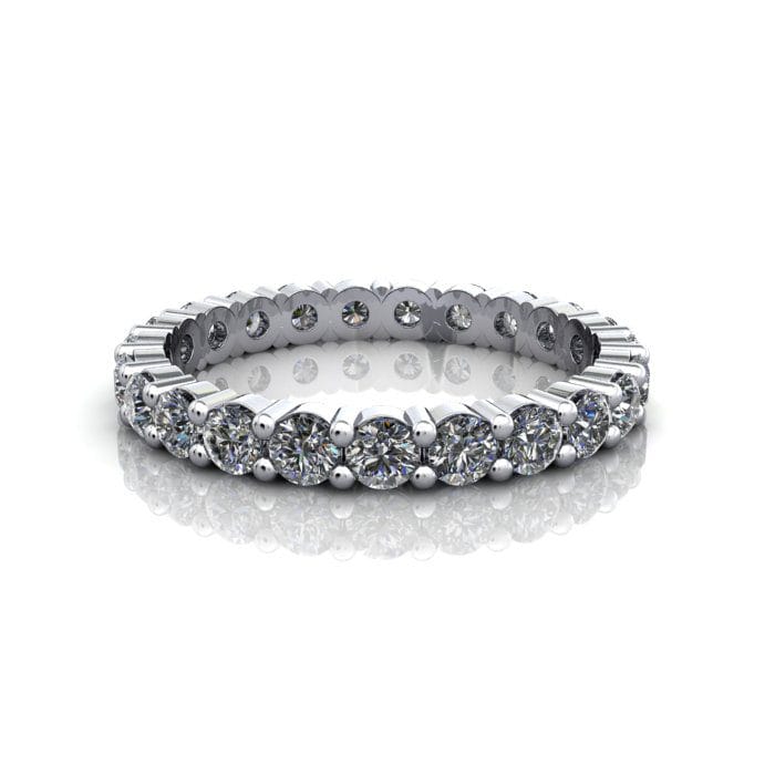 Round Brilliant Eternity Diamond Ring Platinum 1.50ct RE1 LF