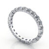 Thumb Round Brilliant Eternity Diamond Ring Platinum 1.50ct RE1 3D