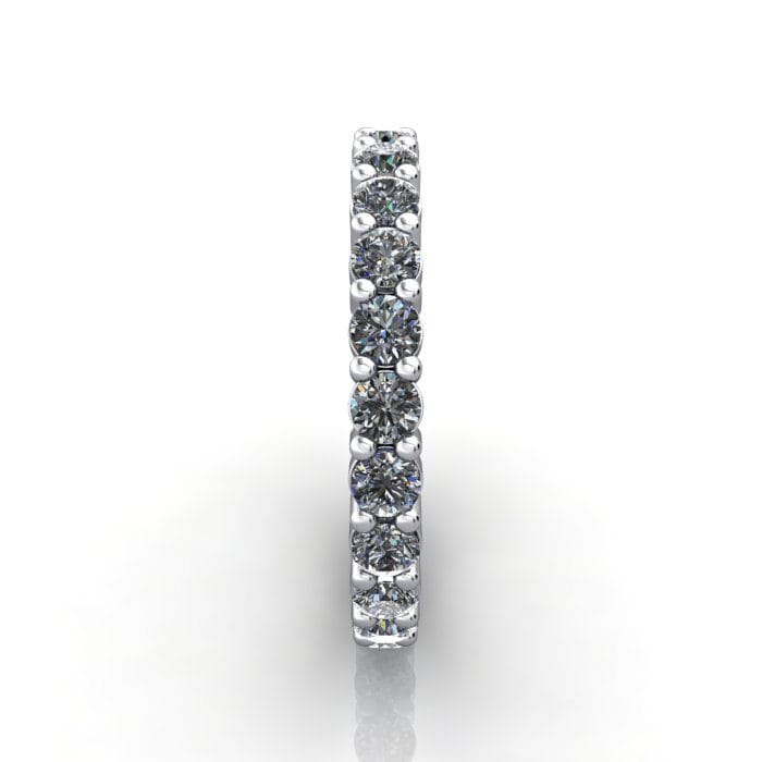 Round Brilliant Eternity Diamond Ring White Gold 1.50ct RE1 SV
