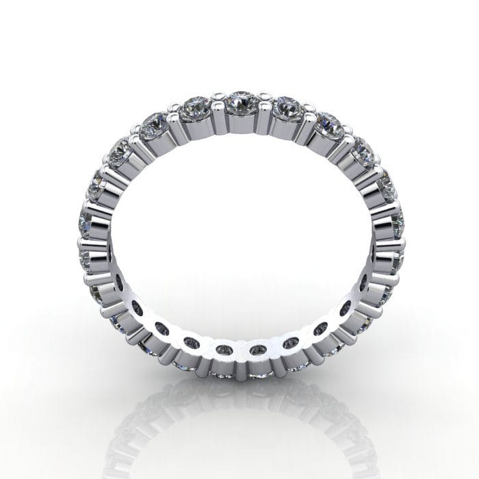 Round Brilliant Eternity Diamond Ring White Gold 1.50ct RE1 TF
