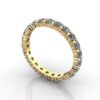 Round Brilliant Eternity Diamond Ring Yellow Gold 1.50ct RE1 3D