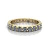 Round Brilliant Eternity Diamond Ring Yellow Gold 1.50ct RE1 LF