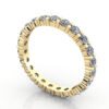Thumb Round Brilliant Eternity Diamond Ring Yellow Gold 1.50ct RE1 3D