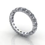 Round Brilliant Eternity Diamond Ring White Gold 2.00ct RE1 3D Round Brilliant Eternity Diamond Ring White Gold 2.00ct RE1 3D