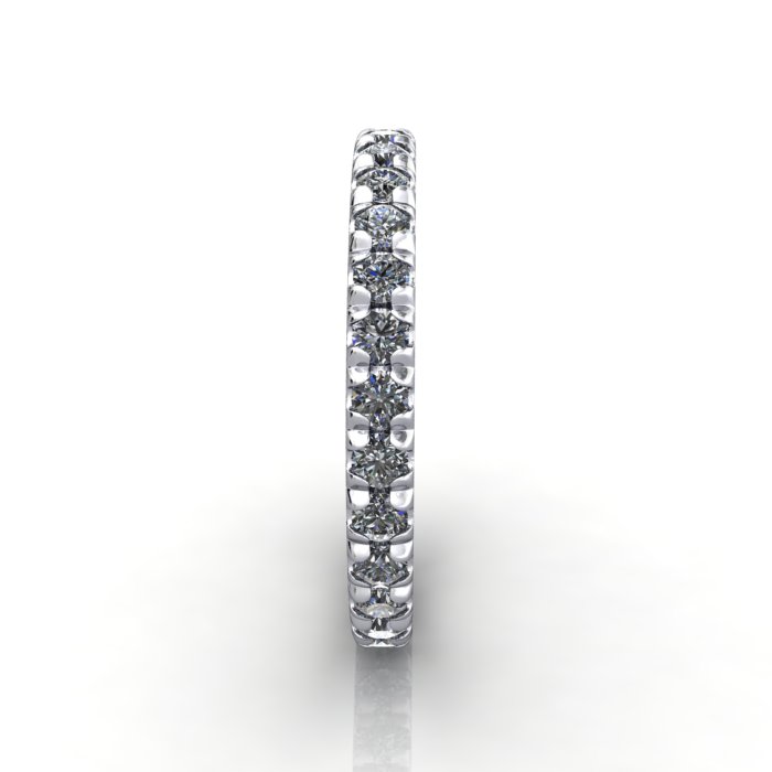 Round Brilliant Eternity Diamond Ring Platinum RE2 SV