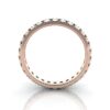 Round Brilliant Eternity Diamond Ring Rose Gold RE2 TF