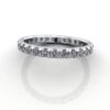 Round Brilliant Eternity Diamond Ring White Gold RE2 LF