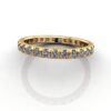 Round Brilliant Eternity Diamond Ring Yellow Gold RE2 LF