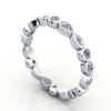 Thumb Round Brilliant Eternity Diamond Ring Platinum RE3 3D