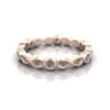 Round Brilliant Eternity Diamond Ring Rose Gold RE3 LF